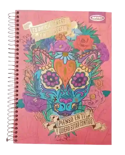 Cuaderno Especial 150 Hojas Frida Kahlo Gold Artel