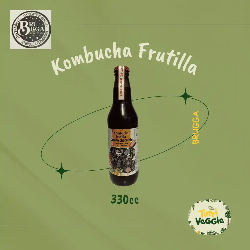 Kombucha Frutilla Chocolate 330cc