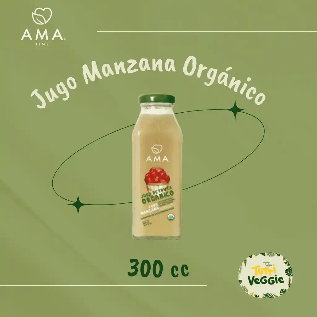 Jugo Manzana Orgánico 300 Cc