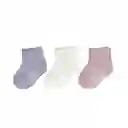 Set 3 Pares De Calcetines Lisos Niña