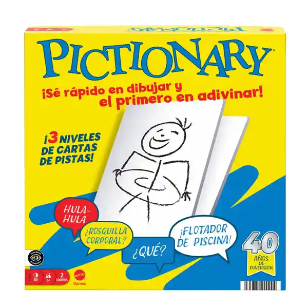 Pictionary Juego De Mesa Original 40 Aniversario