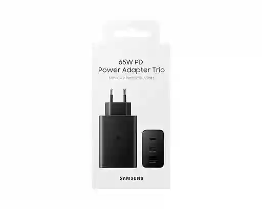 Cargador Adaptador Samsung 65w 3 Puertos