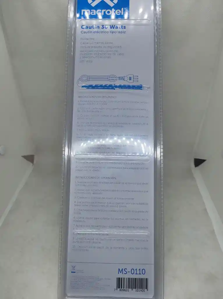 Cautin Electrico Tipo Lápiz De 30w Certificado