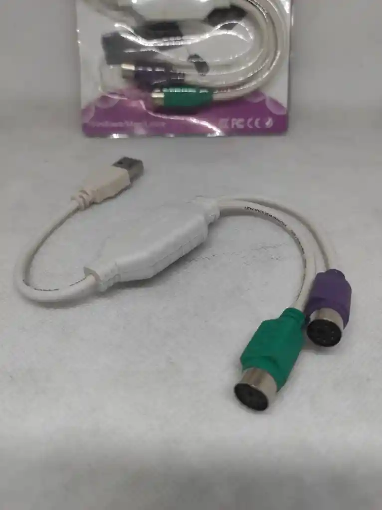 Adaptador Usb A Ps/2 Para Teclado Y Mouse