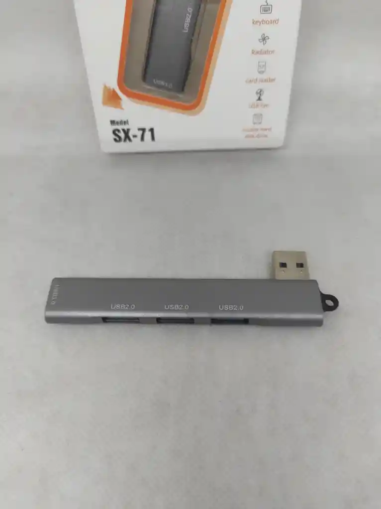 Adaptador Hub Extensor Metálico 3 Usb 2.0 + 1 Usb 3 4 En 1