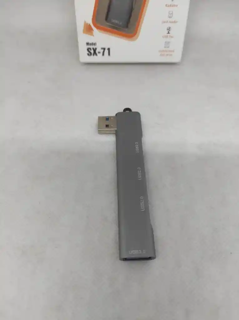 Adaptador Hub Extensor Metálico 3 Usb 2.0 + 1 Usb 3 4 En 1