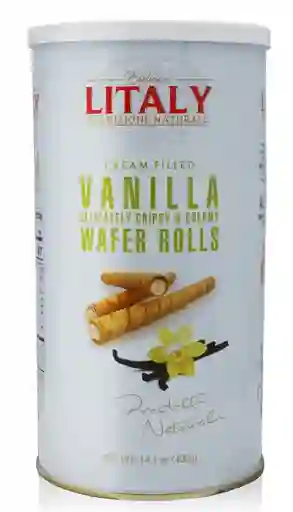 Barquillos Con Crema De Vainilla 400g Litaly