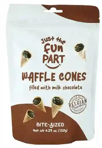 Waffle Cones Rellenos Con Chocolate De Leche 120g Just The Fun Part