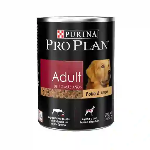 Pro Plan Alimento para Perro Adulto Pollo y Arroz Lata
