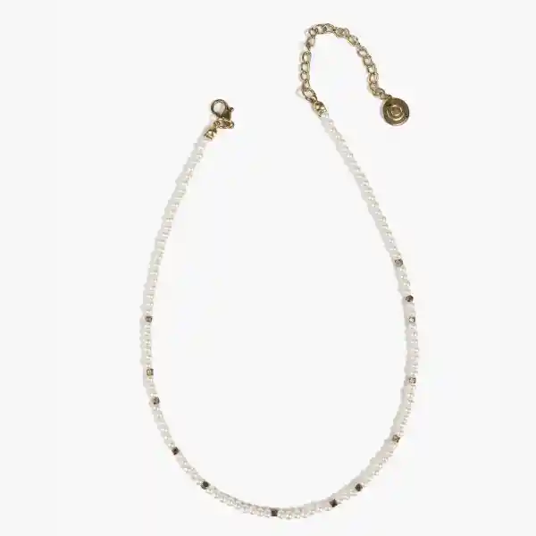 Collar Choker Perlas Dorado