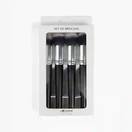 Set De Brochas Para El Rostro Negro