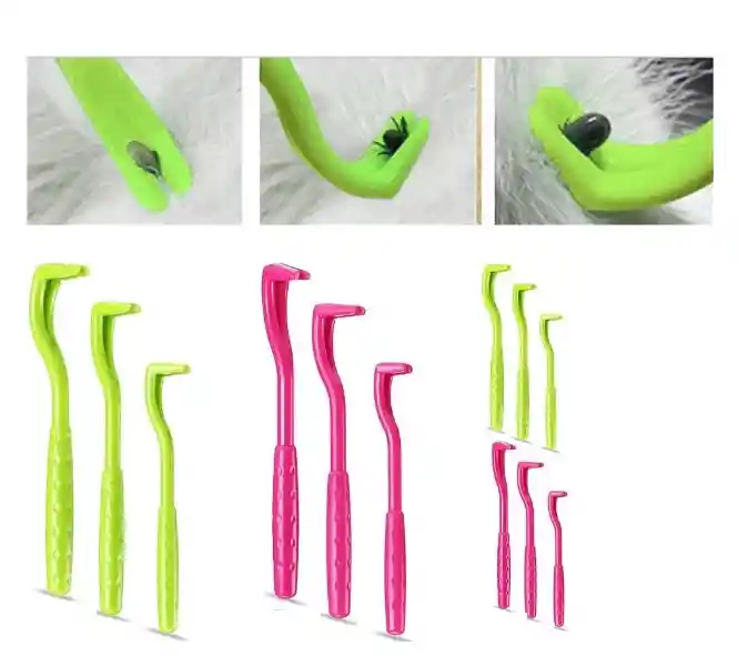 Herramienta Pinzas Para Extraer Garrapatas A Perros Y Gatos Removedor Para Quitar Garrapatas Set 3 Unidades