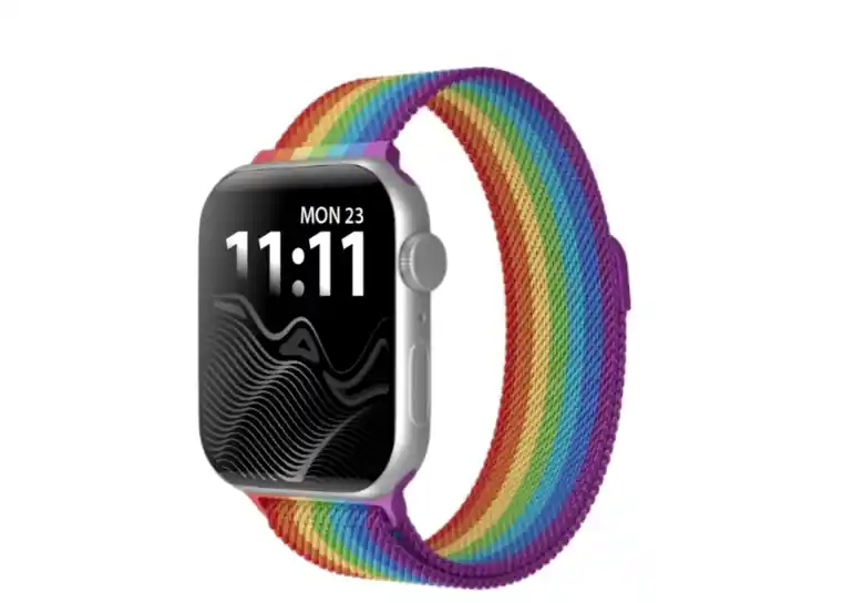 Correa De Reloj Compatible Con Apple 42/44 Y 45mm Metalica