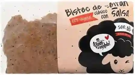 Bistec De Seitan Con Salsa No Vives De Ensalada