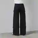 Pantalón Cargo Bolsillos Negro R 40 Mujer Raindoor