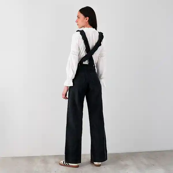 Jardinera Cotelé Vuelos Gris 36 Mujer Raindoor