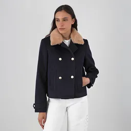 Chaqueta Marinera Azul Cuello Desmontable L Mujer Raindoor