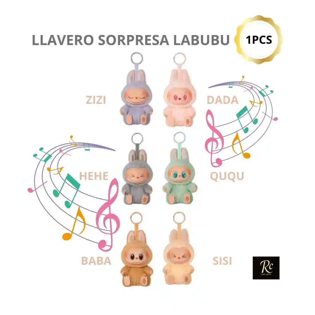 🌟 Llavero De Peluche Labubu (modelos Virales Con Música, Luces Y Glow)