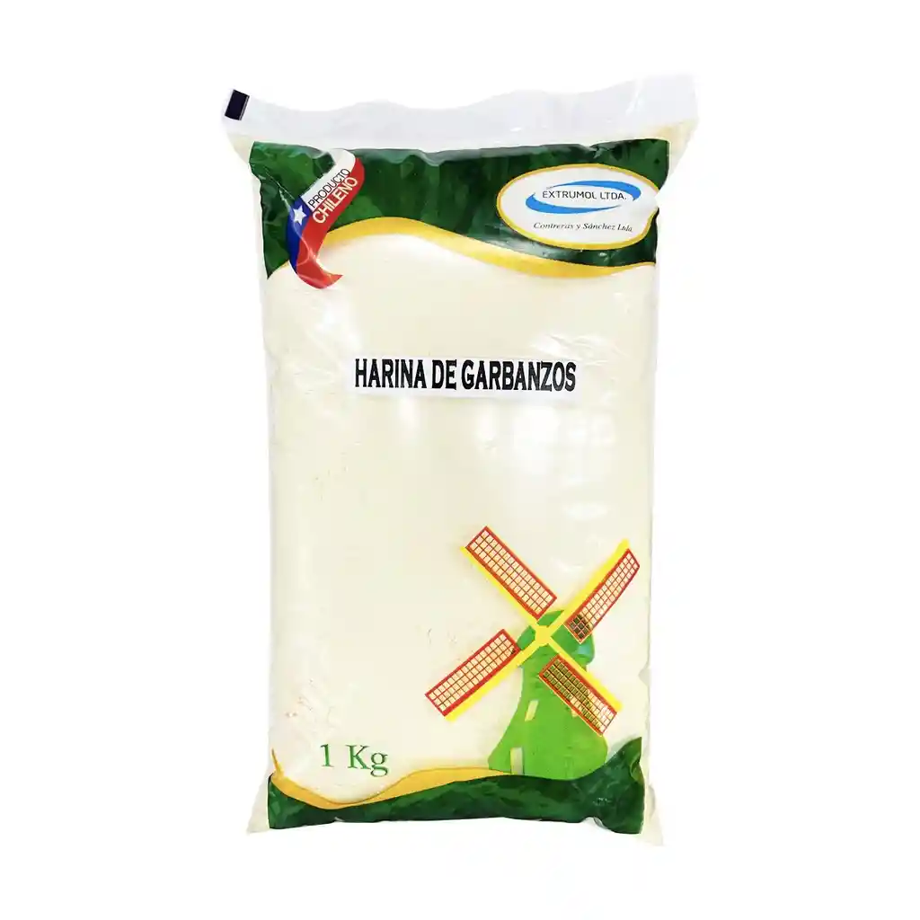 Harina De Garbanzos 1 Kg Marca Extrumol