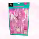 Set Decoración Cumpleaños Oro Rosa: ¡brillo Deslumbrante + Montaje Fácil! (13 Pcs)
