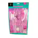 Set Decoración Cumpleaños Oro Rosa: ¡brillo Deslumbrante + Montaje Fácil! (13 Pcs)