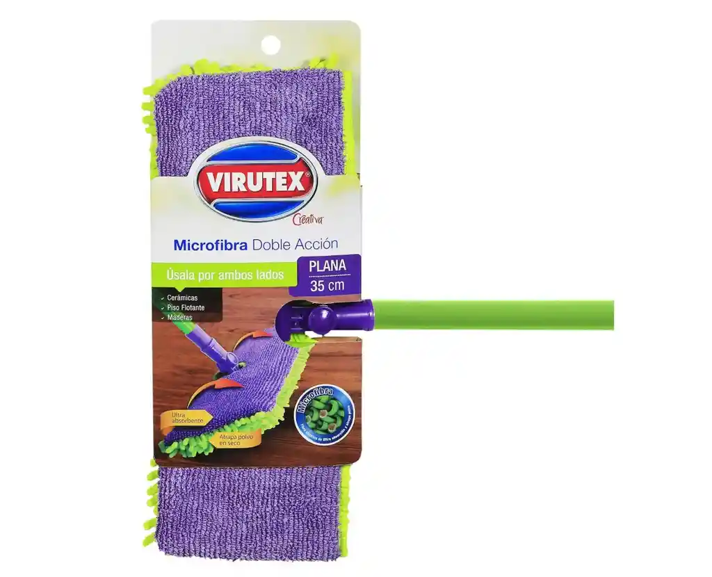 Mopa Trapeador Microfibra Virutex 35 Cm