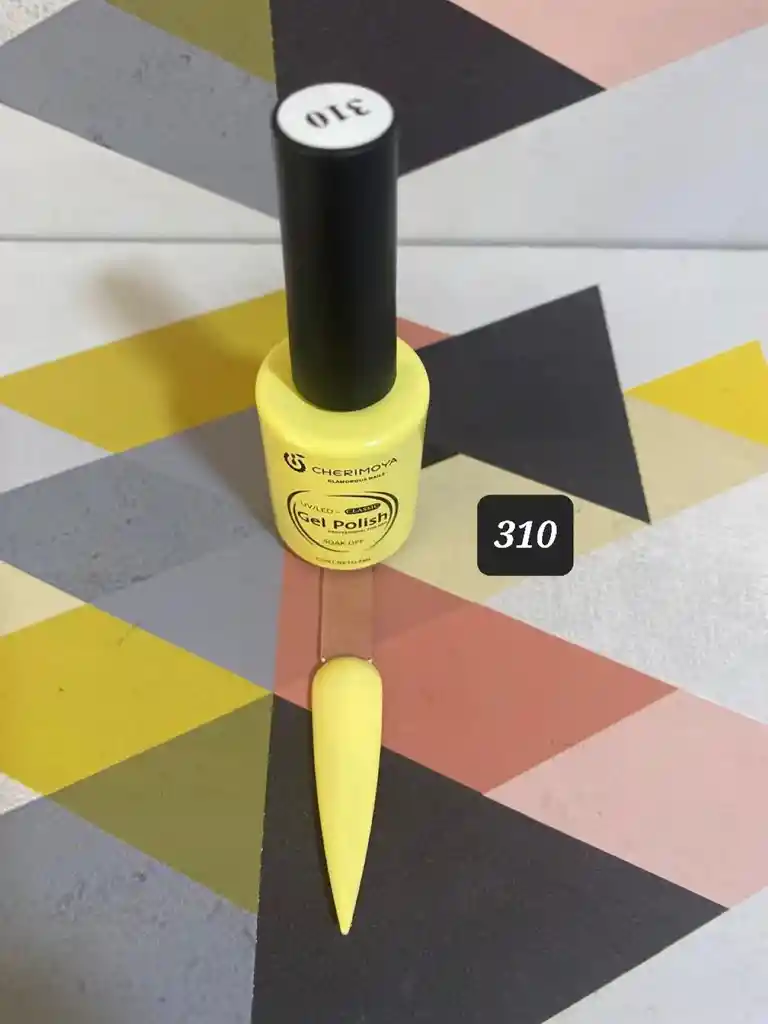 Esmalte Permanente #310 (amarillo Pastel) 8 Ml Cherimoya