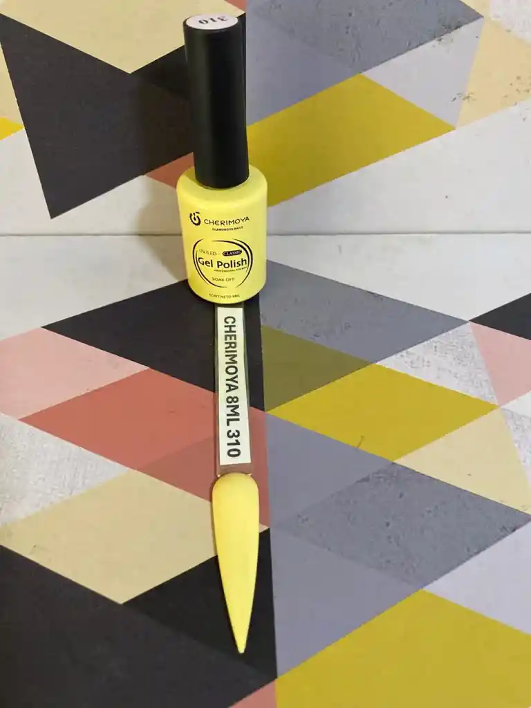 Esmalte Permanente #310 (amarillo Pastel) 8 Ml Cherimoya