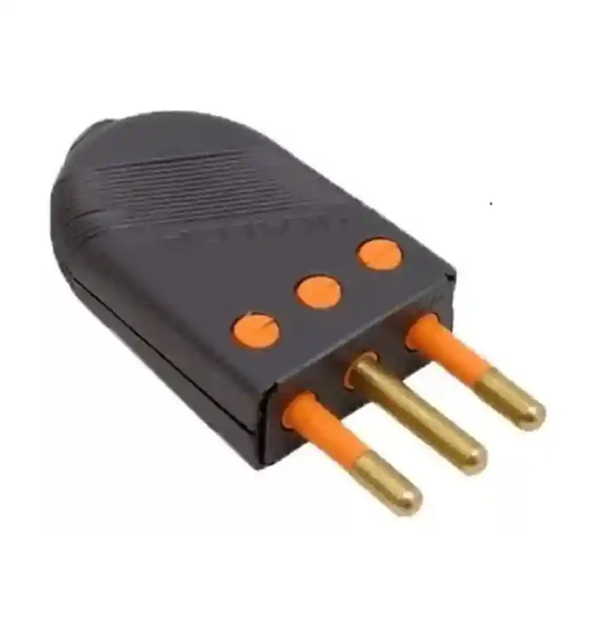 Enchufes Para Toma De Corriente Macho 3 Agujeros Con Tierra