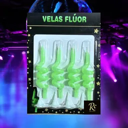 Velas Flúor Espiral De Regalos Chic: El Toque Neón Que Hará Brillar Tu Torta 🎂💚