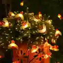 Guirnalda Solar, 50 Abejas Led, 12 Metros, Luz Calida, Con Estaca, Luz Fija Y Efectos En Caja