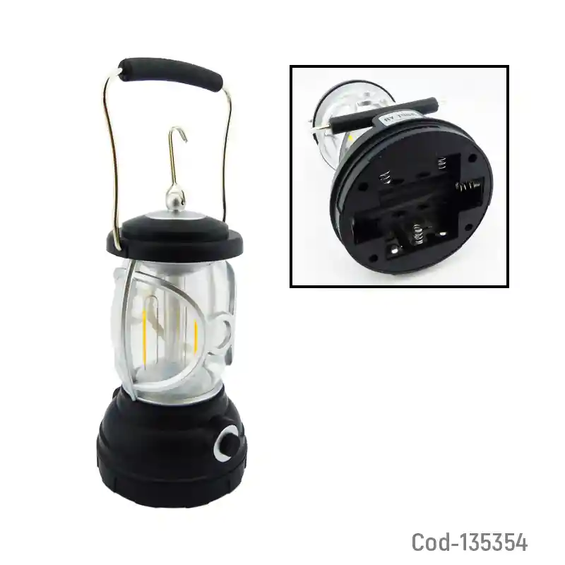 Farol Mano Foco Vintage Estilo Retro Led A Pilas Linterna De Emergencia A Pilas Aaa