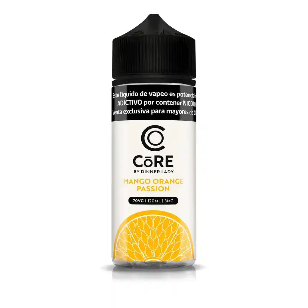 E-liquid Líquido Vaporizador Mango Orange Passion 120ml 3mg - Core By Dinner Lady