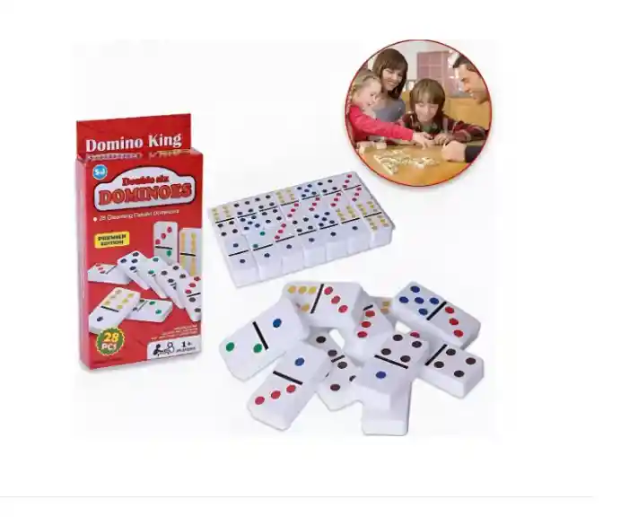 Juego Dominó Caja Metálica 28 Piezas, Entretenido Juego