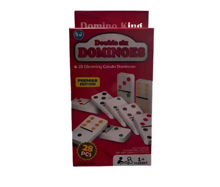 Juego Dominó Caja Metálica 28 Piezas, Entretenido Juego