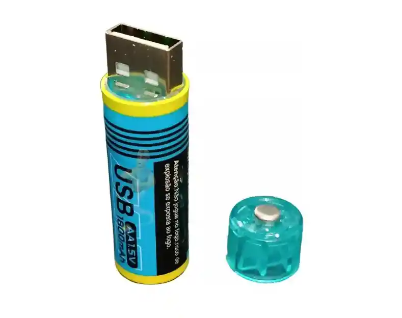 Batería Usb Recargable Aa 1,5v Alto Rendimiento - 1 Unidad