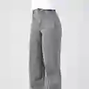 Pantalón Wide Leg Pocket Gris 32 Mujer Raindoor