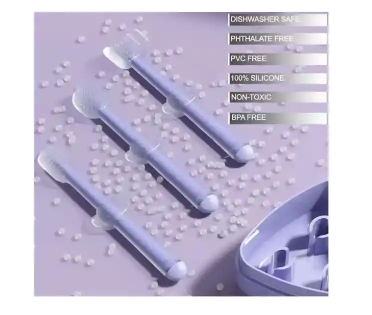 Set Cepillos De Dientes Para Bebe Con Estuche