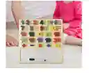 Tabla Encaje Didáctico Madera Número + Pizarra