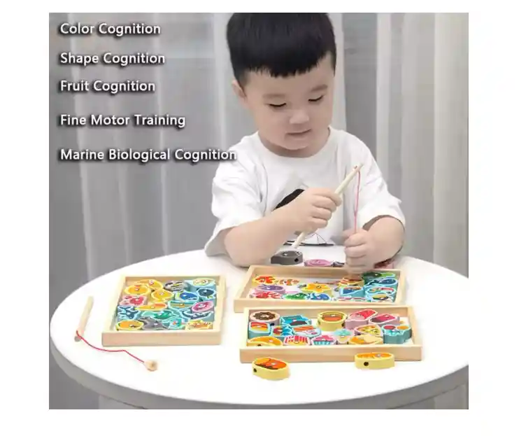 Juguete Educativo Cuentas Enhebrador De Madera Frutas Animal