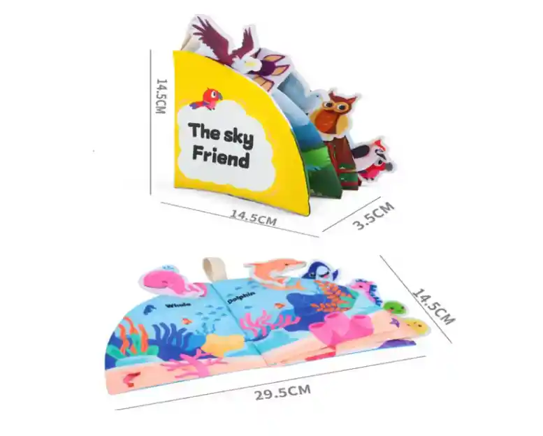 Libro Sensorial De Estimulación Temprana Para Bebé