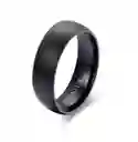 Anillo Titanio Anillos Juveniles Talla 10 Acero Quirurgico Acero Inoxidable Matte Opaco Curvo Chile Negro