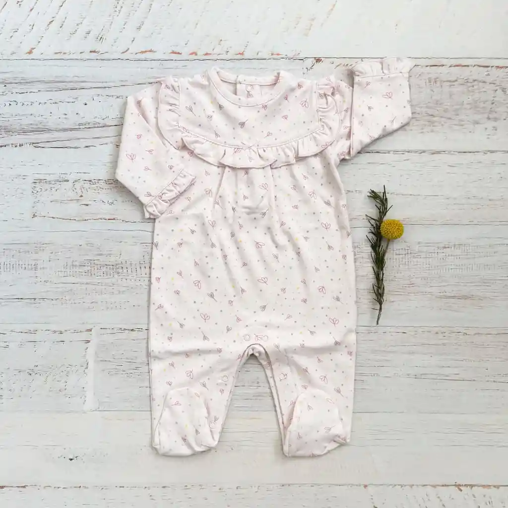 Enterito Ilusion Niña Rosado Talla 6/9 Meses