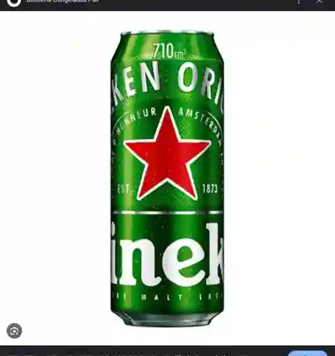 Cerveza Heinekeen Latón