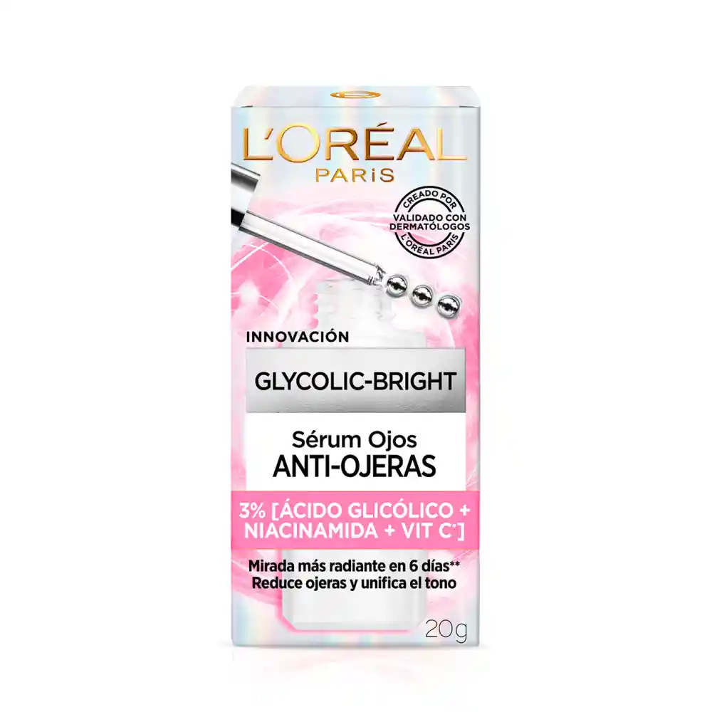 Loreal Sérum De Ojos Glycolic Bright 20g