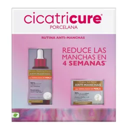 Cicatricure Porcelana Cr.gel Fac.a.manchas 50gr+serum Peeling Fac.a.manchas 30ml