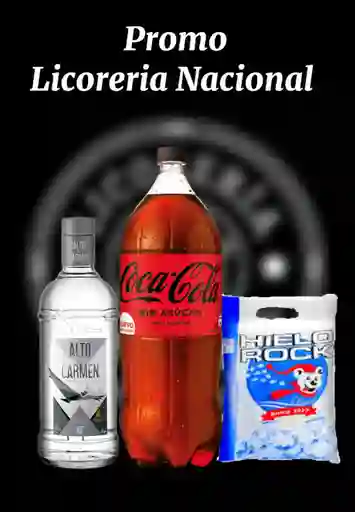 Promo Alto Transparente + Coca Zero 3l + Hielo 1kg