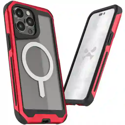 Carcasa Ghostek Atomic Slim Magsafe Iphone 15 Pro Roja