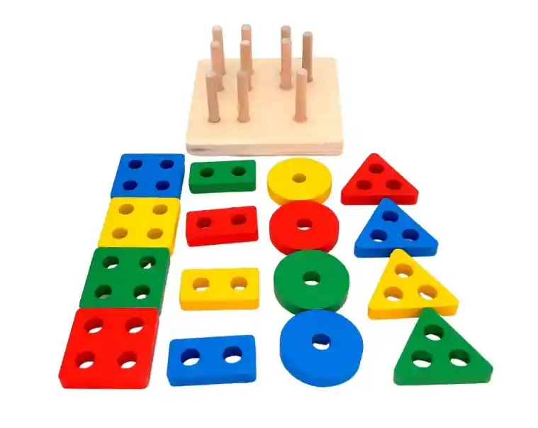Juego De Madera Didáctico De Encaje Para Niños
