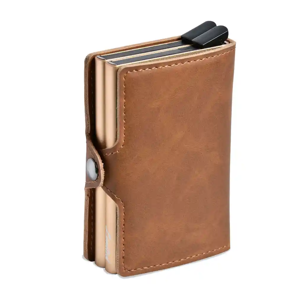 Billetera - Double - Café, Sin Monedero